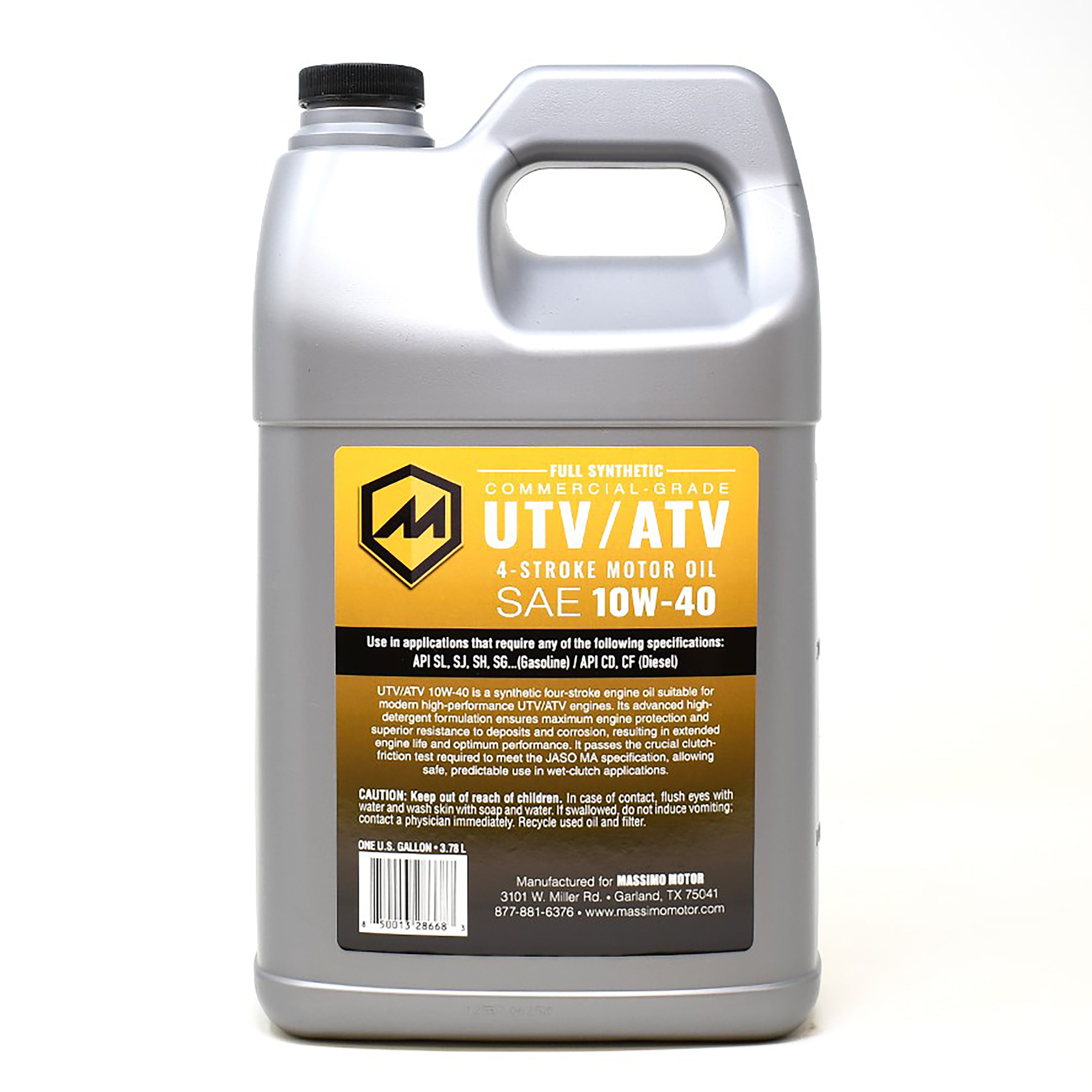 10W-40 Full Synthetic 4-Stroke Motor Oil - Gallon
