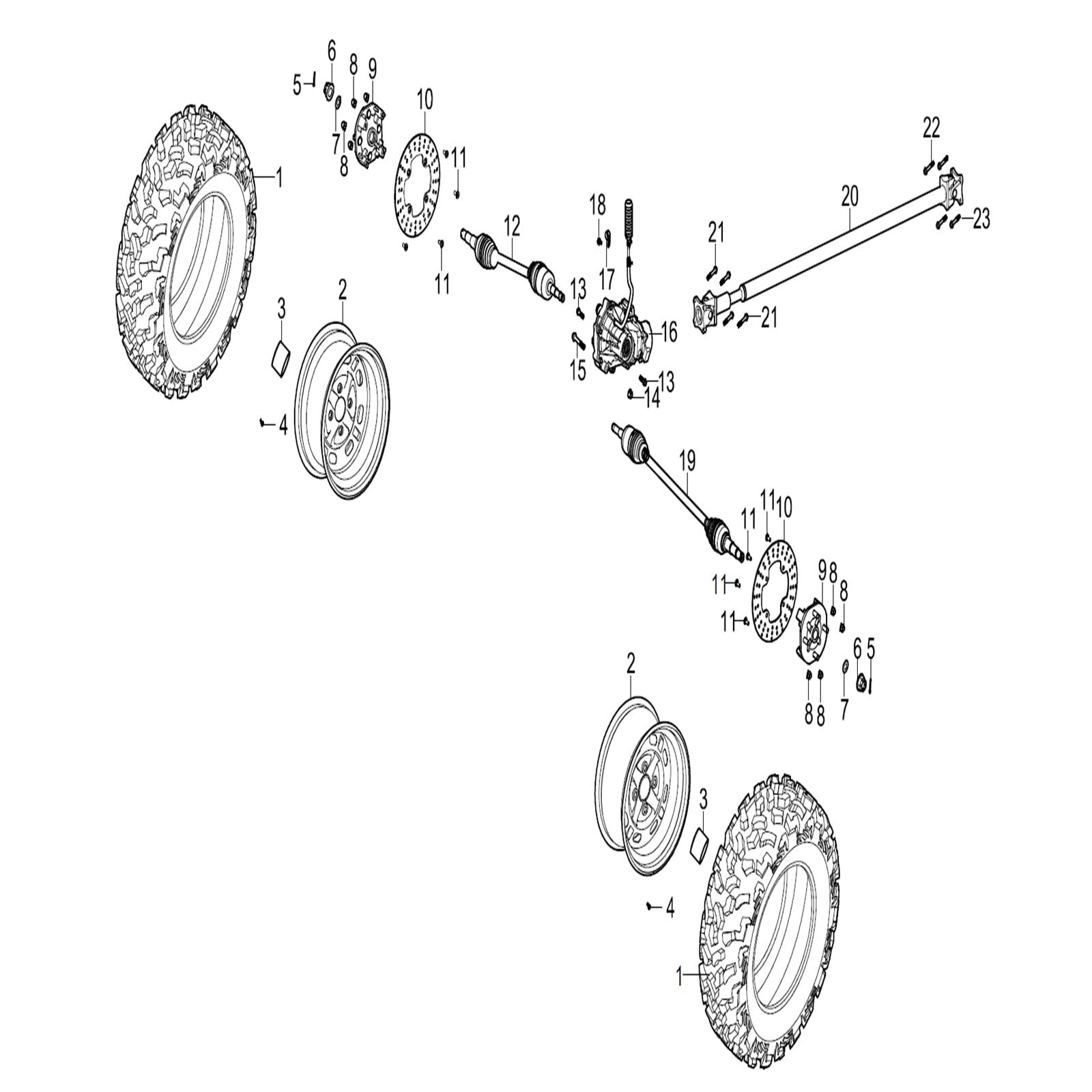MXU 1000 FRONT DRIVE SYSTEM