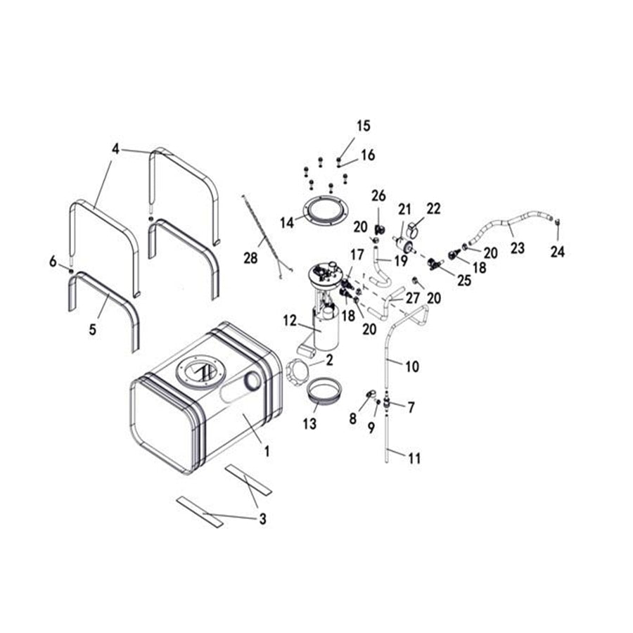 T-BOSS 750 FUEL TANK, STEEL