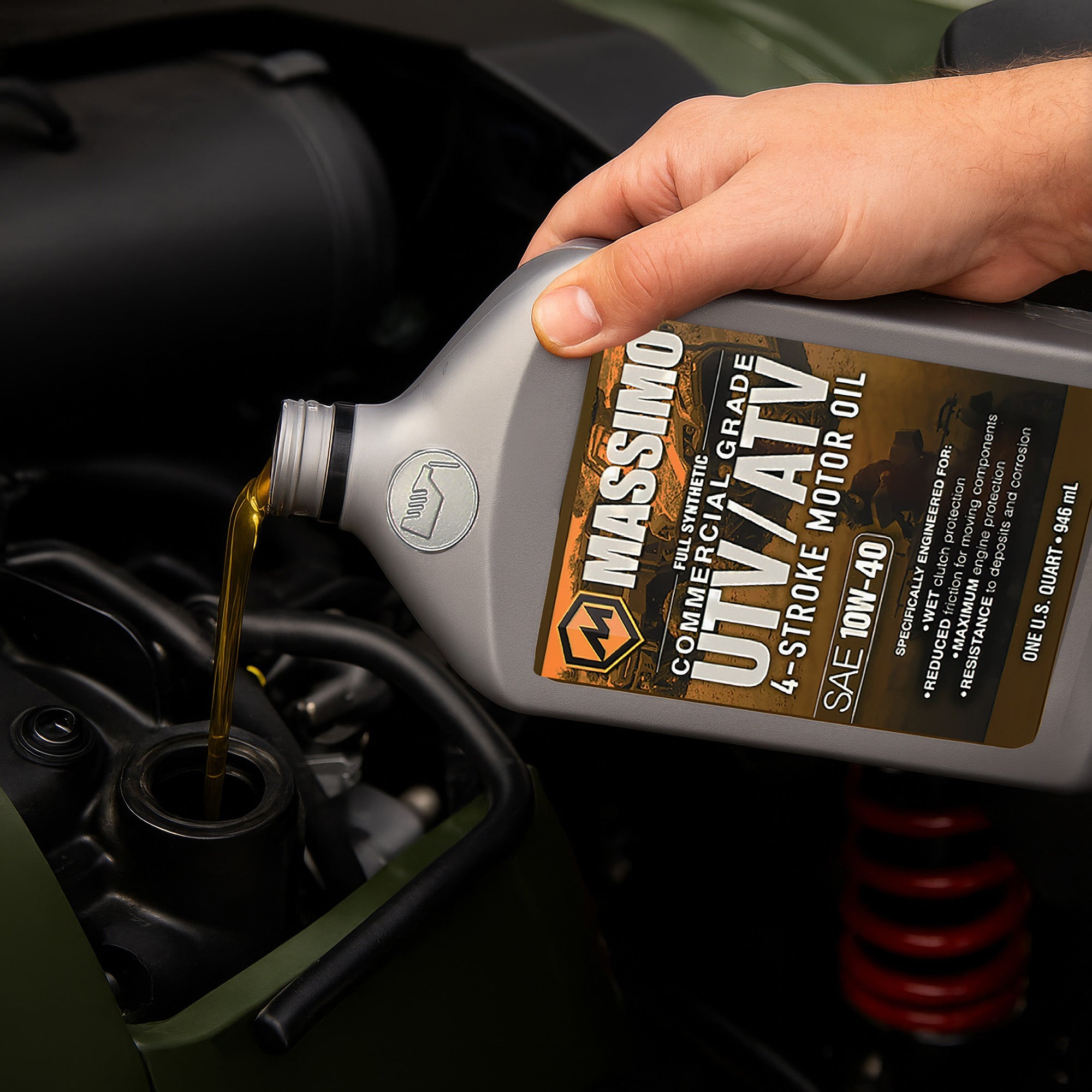 10W-40 Full Synthetic 4-Stroke Motor Oil - Quart