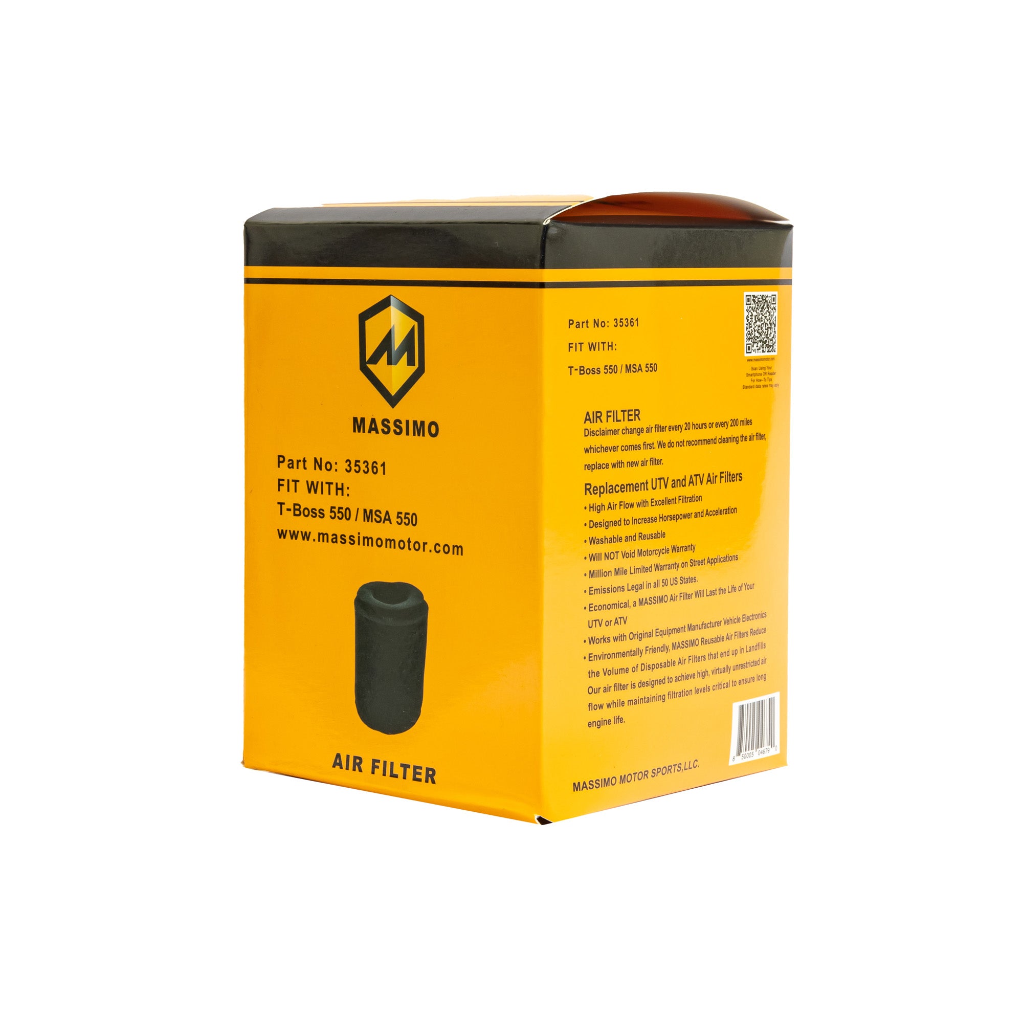 35361 OEM Air Filter for T-Boss 550 / MSA 550