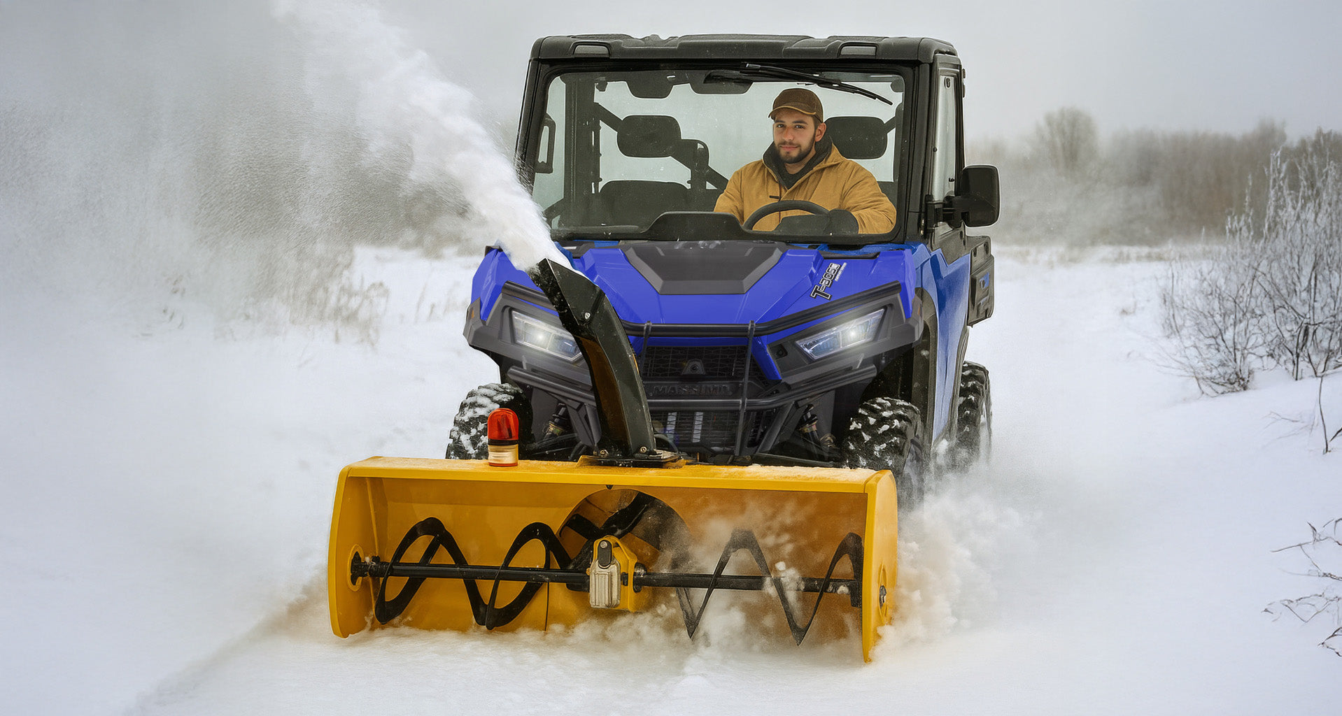 EXPLORE THE 60 INCH 420CC ELECTRIC START UTV/ATV SNOW BLOWER