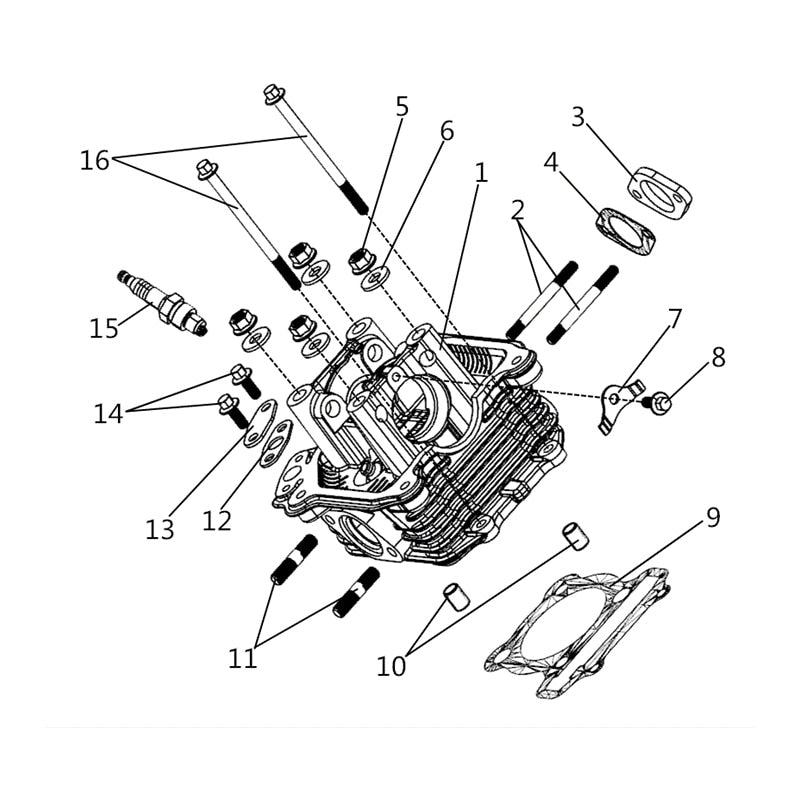 BUCK 250 CYLINDER HEAD