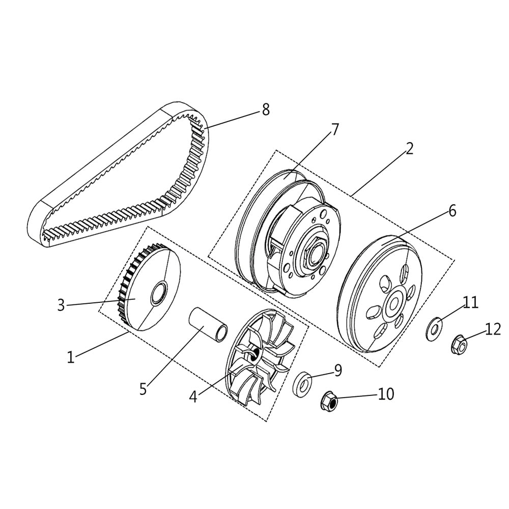BUCK 250 DRIVE SYSTEM, CVT