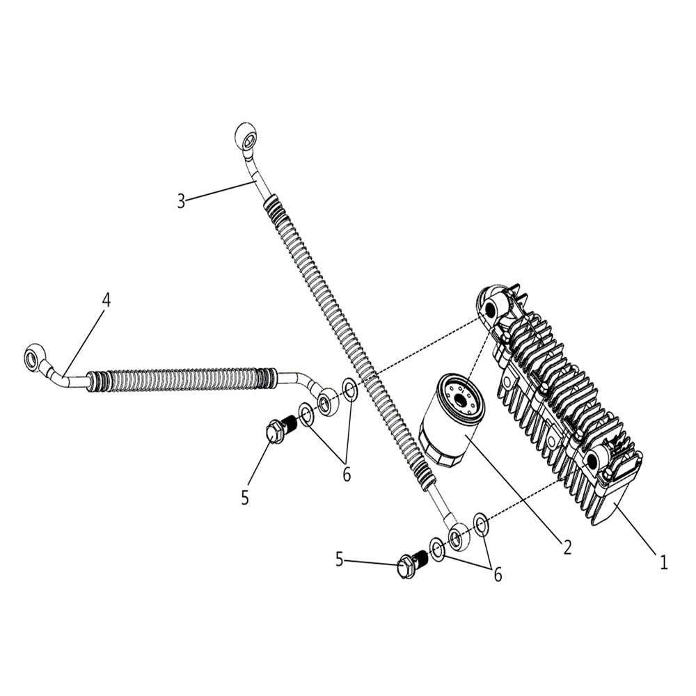 BUCK 250 OIL COOLER ASSEMBLY