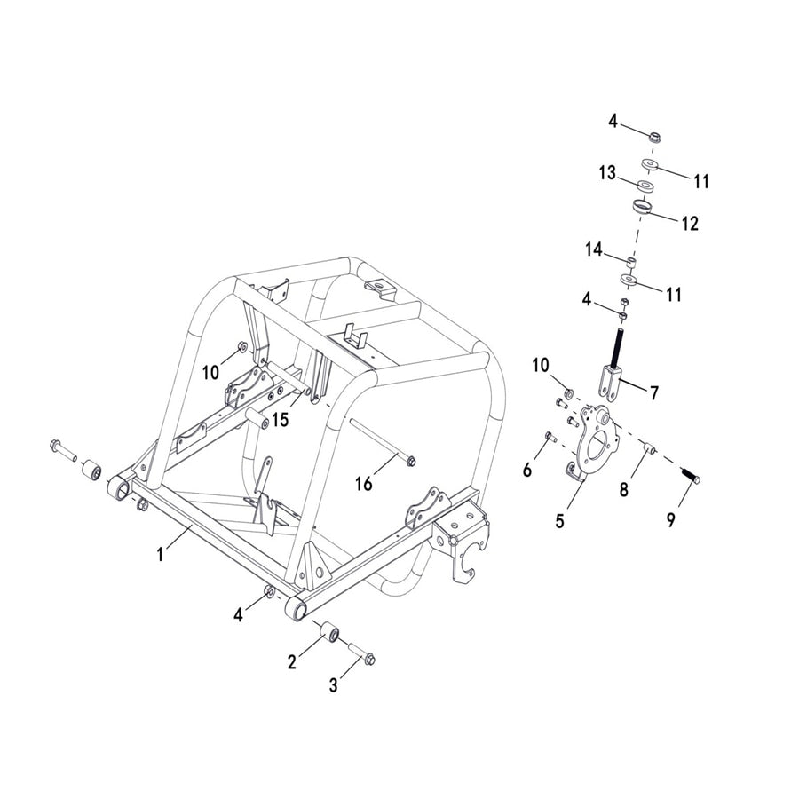 BUCK 250 REAR CRADLE WELDING