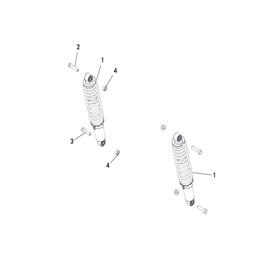 BUCK 250 SHOCK ABSORBER REAR 1