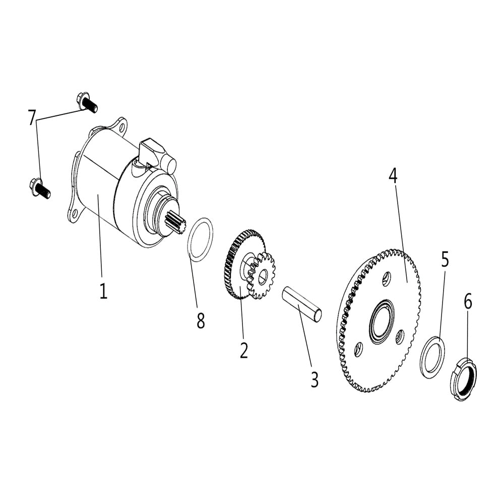 BUCK 250 STARTING MOTOR