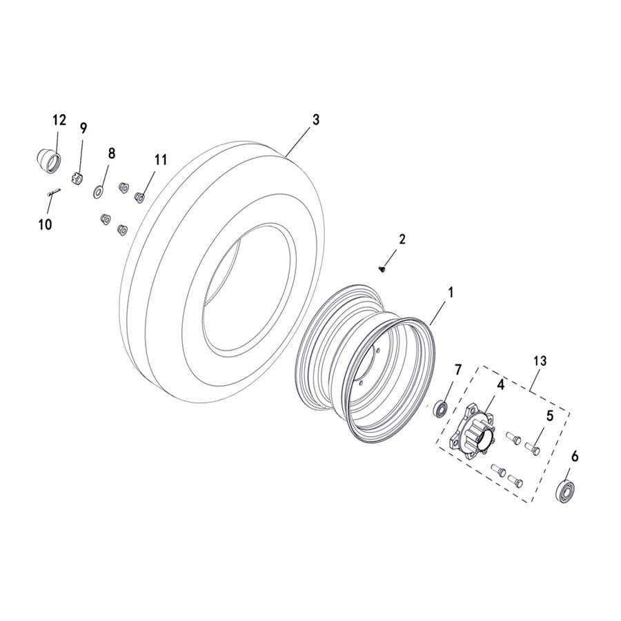 BUCK 250 WHEEL FRONT