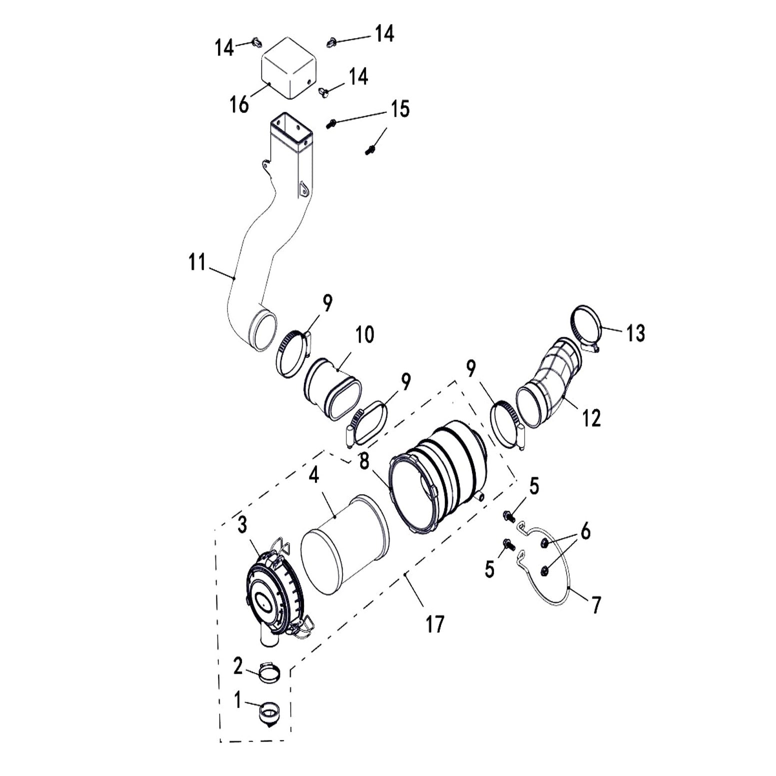 Buck 550-6 AIR CLEANER