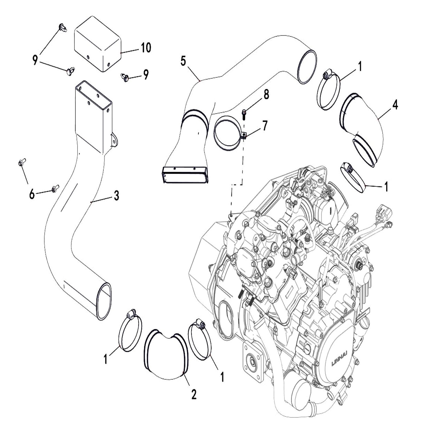 Buck 550-6 CVT AIR SHROUD