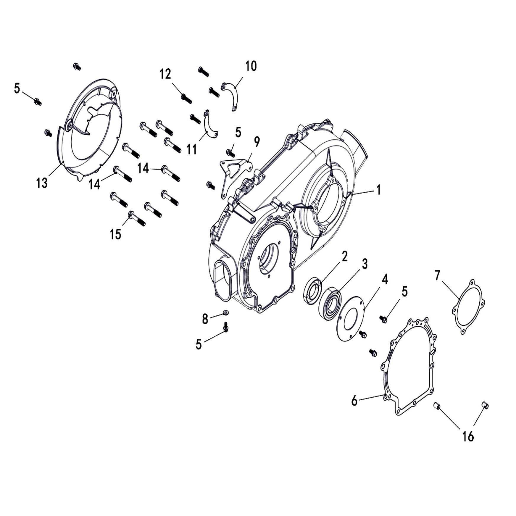 Buck 550-6 CVT HOUSING