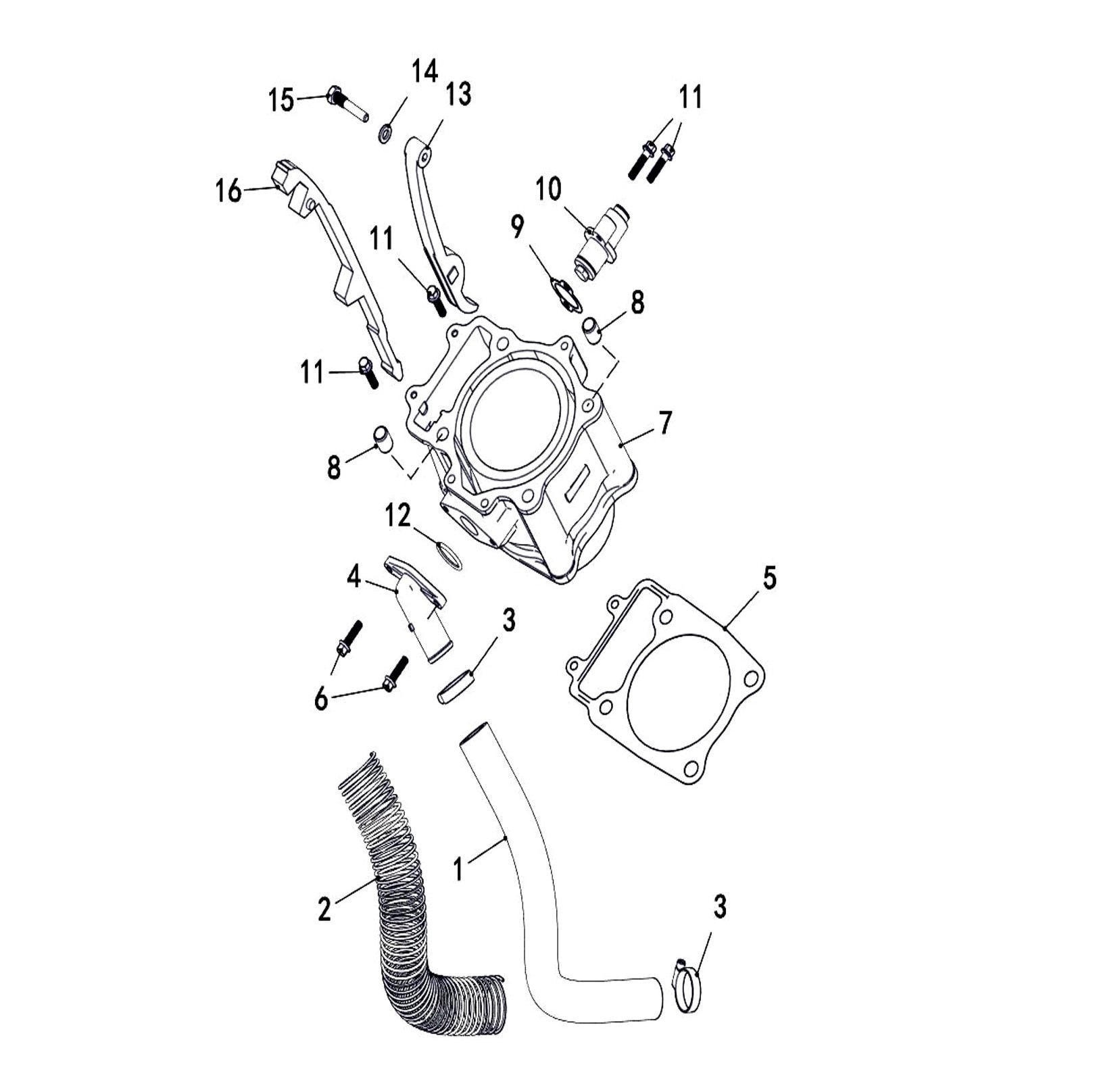 Buck 550-6 CYLINDER (Cylinder and Cooling Assembly)
