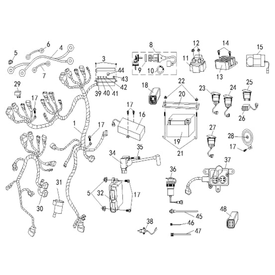 Buck 550-6 ELECTRICAL SYSTEM-3 (Wiring Harness Assembly)
