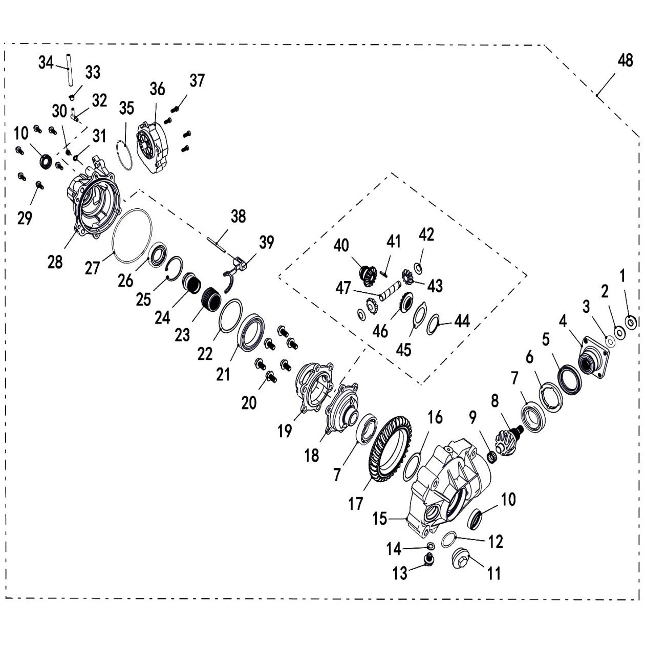 Buck 550-6 FRONT GEAR-BOX