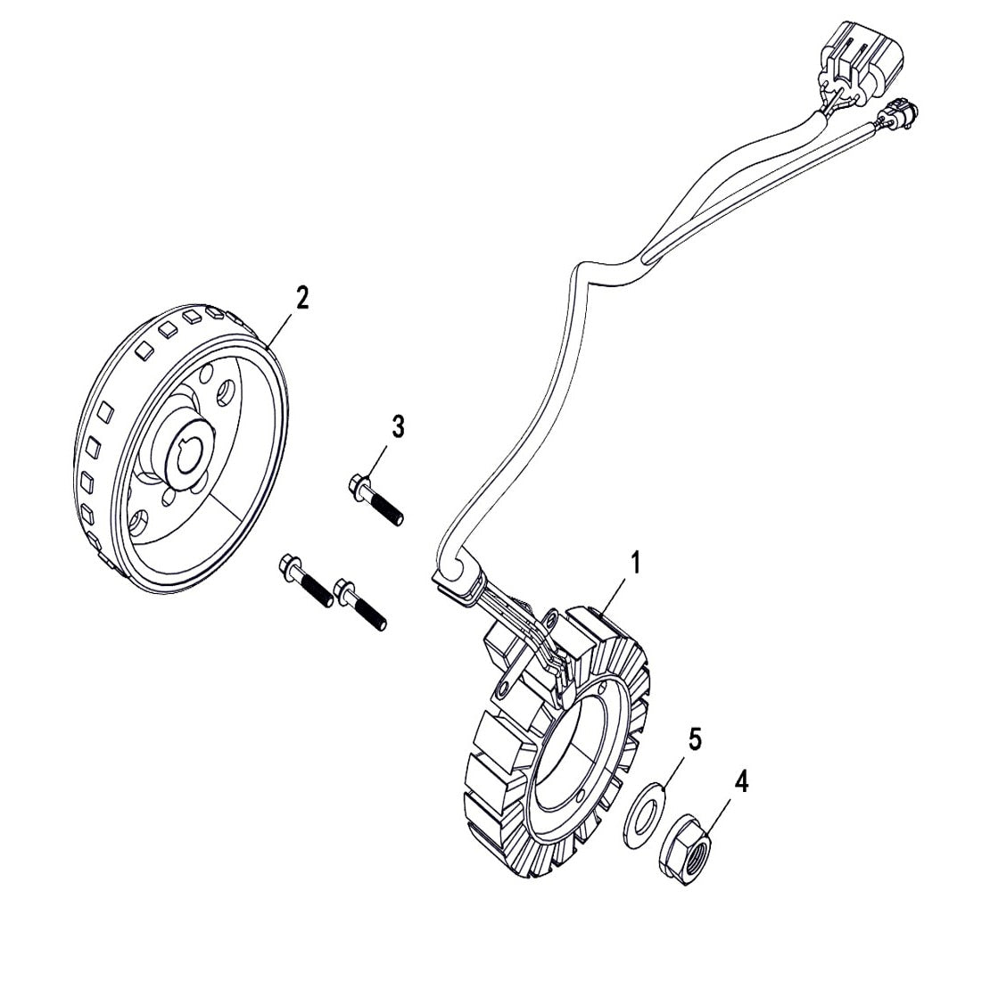 Buck 550-6 GENERATOR (Starter and Rotor assembly)