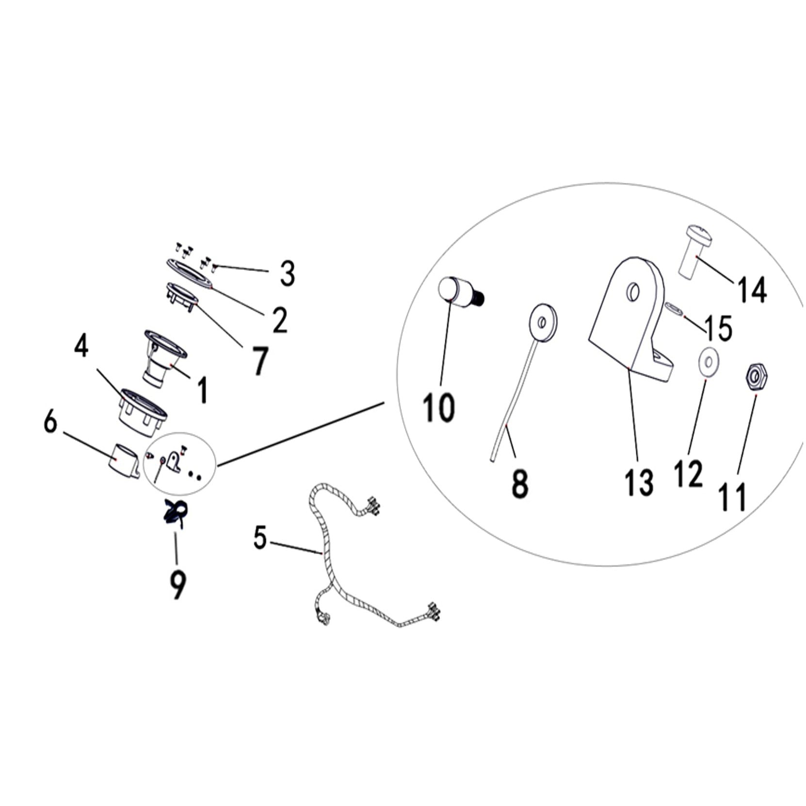 Buck 550-6 OPTIONS (HORN STEERING WHEEL)