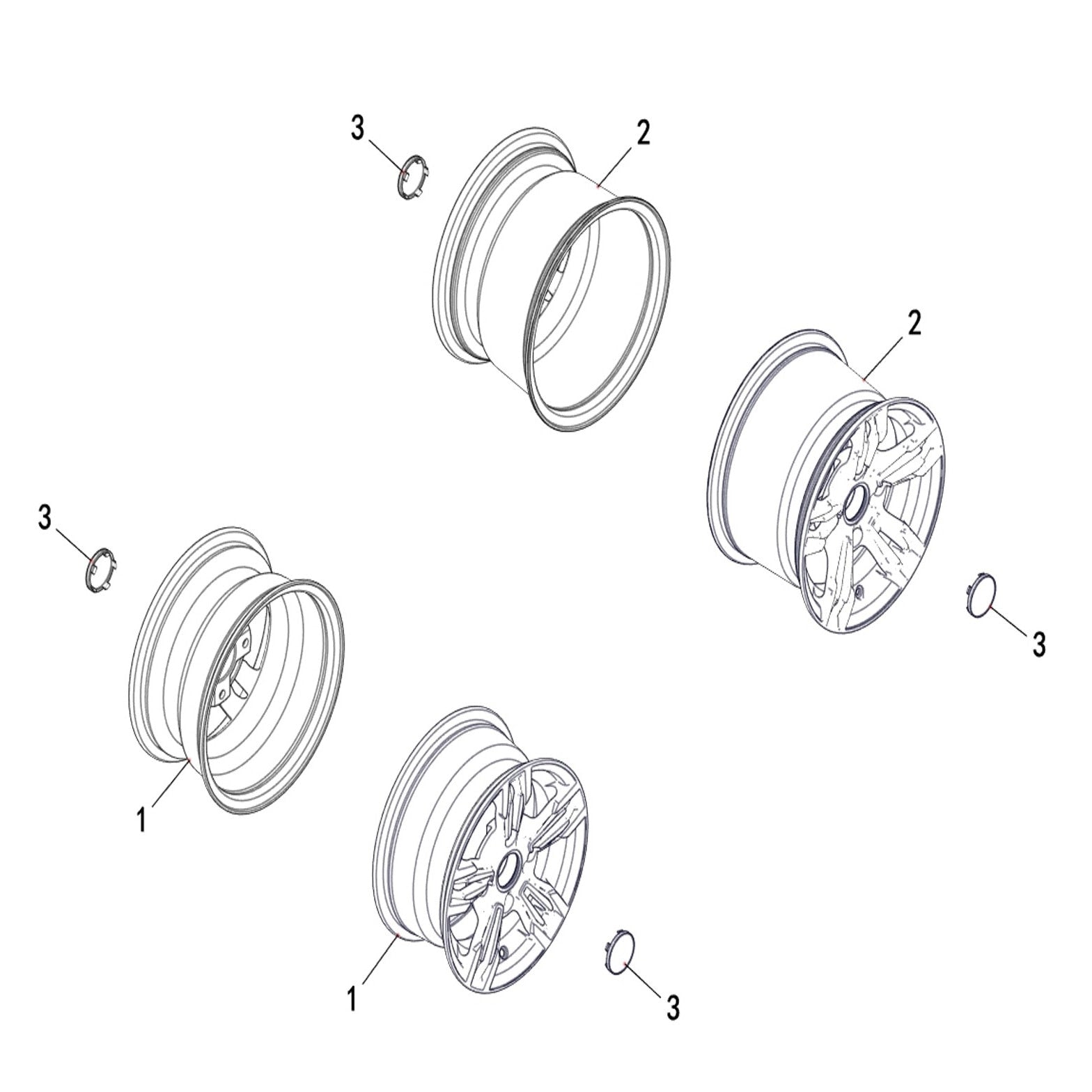 Buck 550-6 OPTIONS (WHEEL SUB-ASSY)