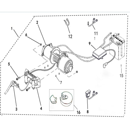 Buck 550-6 OPTIONS (WINCH ) (NO REMOTE CONTROL)