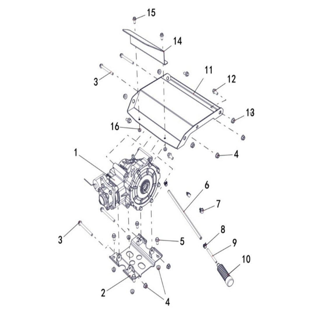 Buck 550-6 REAR AXLE Assembly