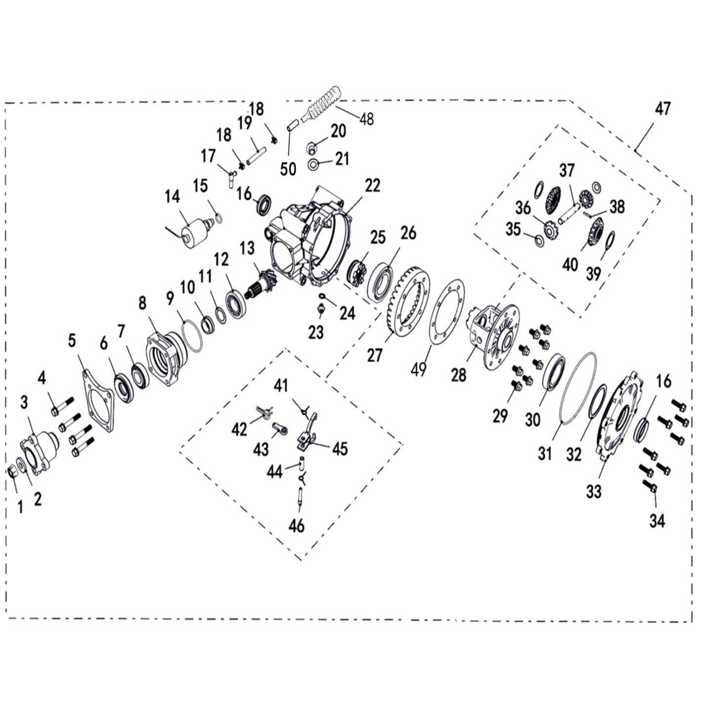 Buck 550-6 REAR GEAR-BOX