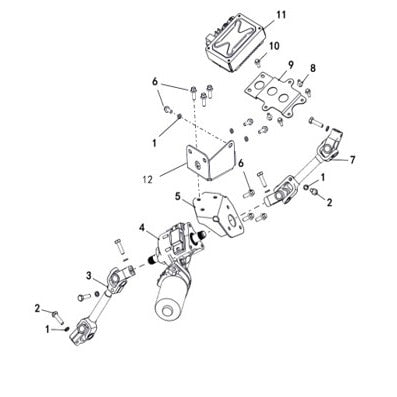 Buck 550-6 STEERING ASSY-2