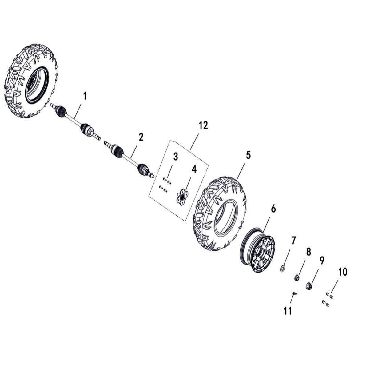 Buck 550-6 WHEEL FRONT