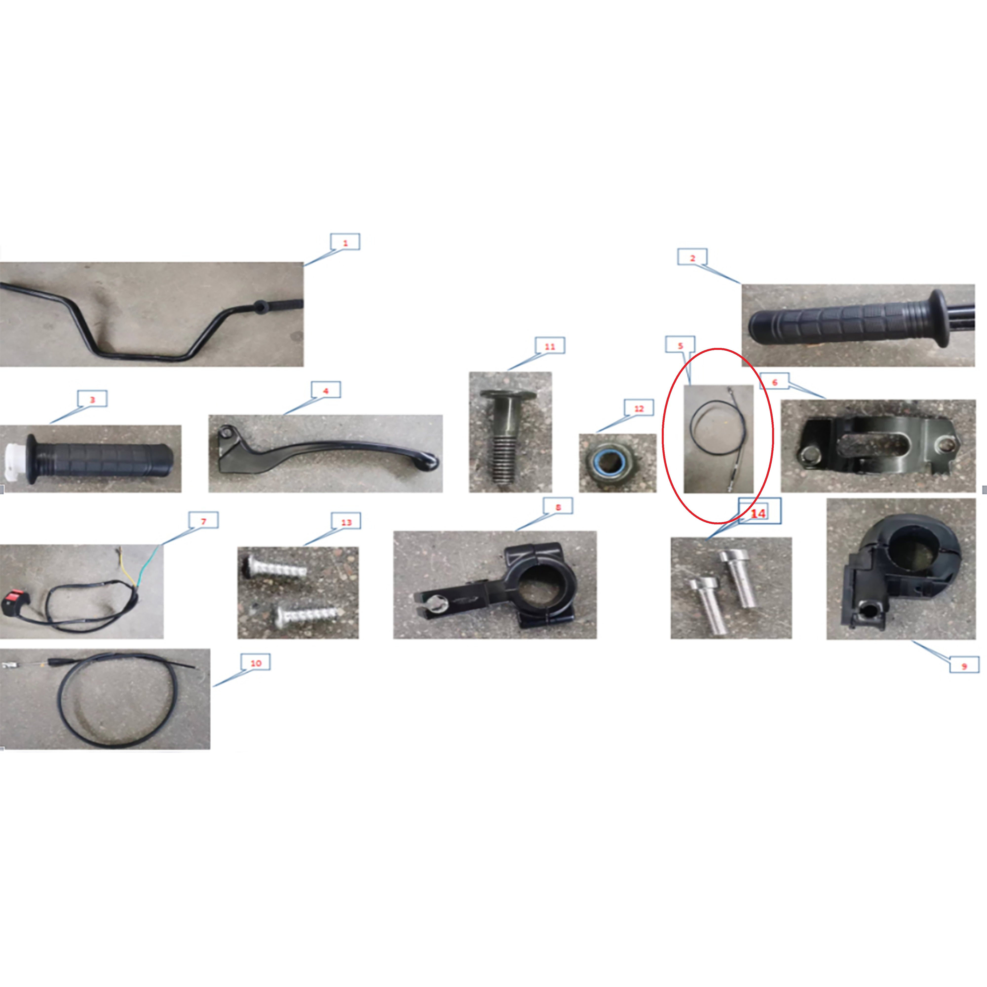 F2M1-090201 MB200S Throttle Cable