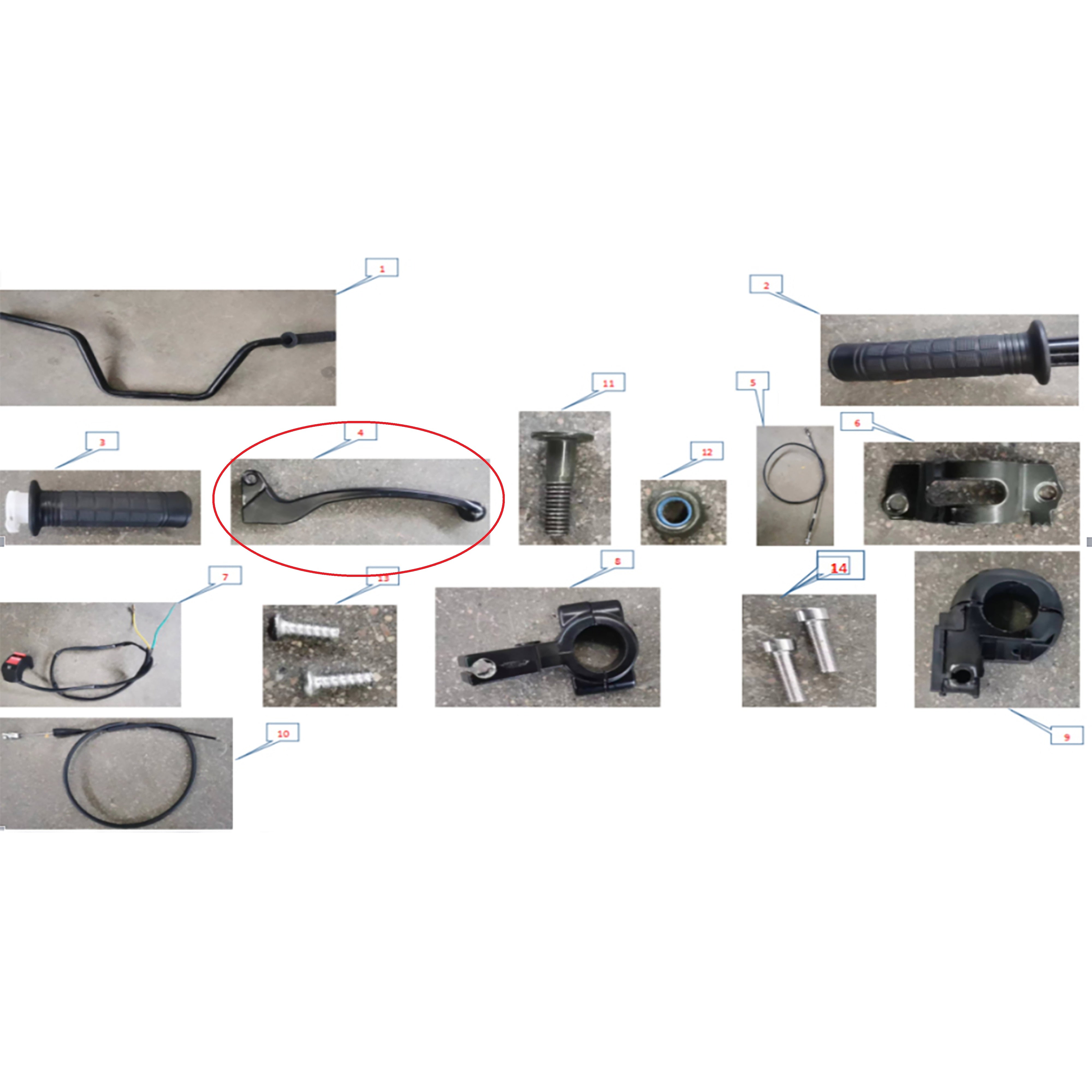 F2M1-090601 Rear Brake Lever