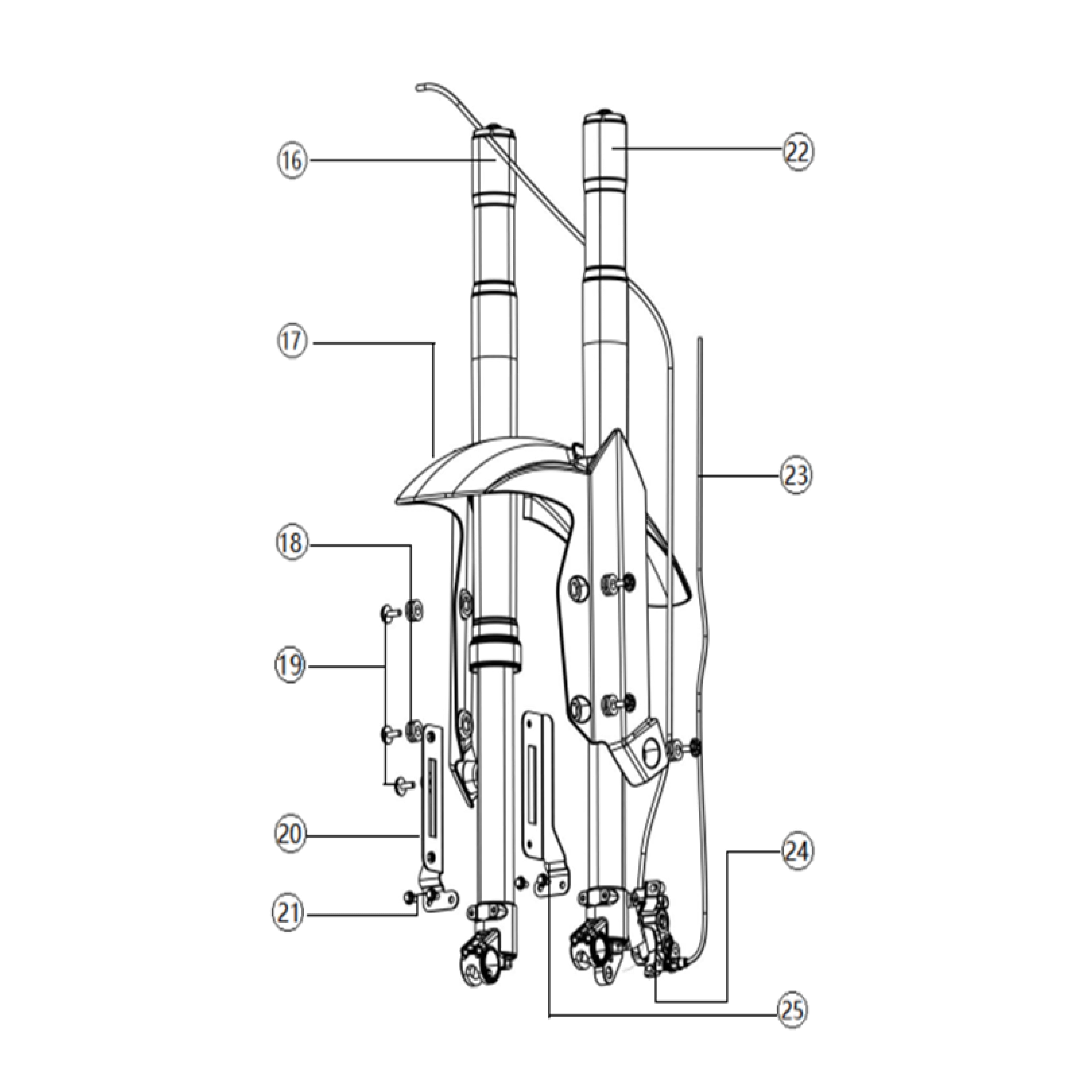 F80 Dirt Bike - Front shocks, Front hydraulic brakes, Front fenders