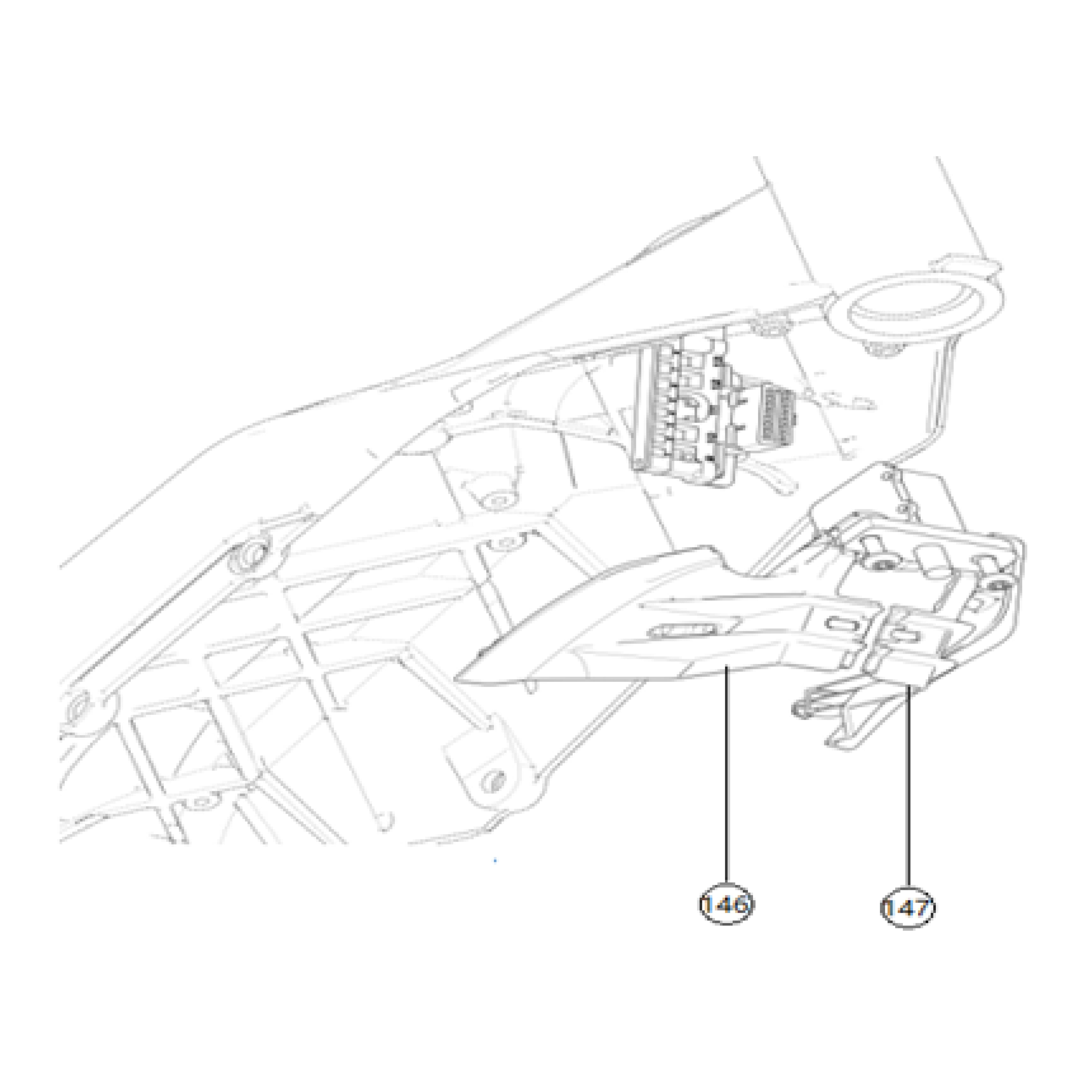 F80 Dirt Bike - Integrated terminal block, Maintenance compartment