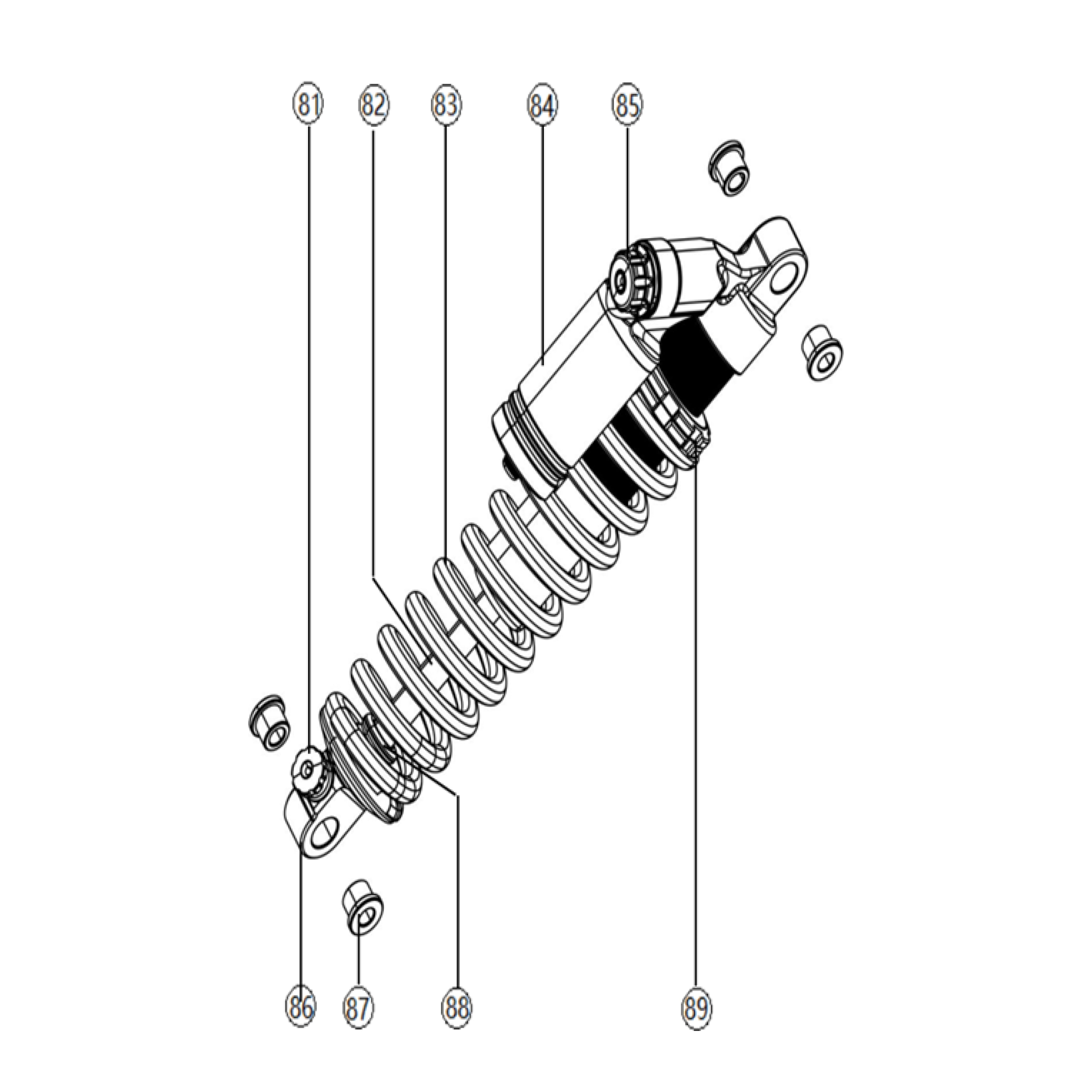 F80 Dirt Bike - Rear shock