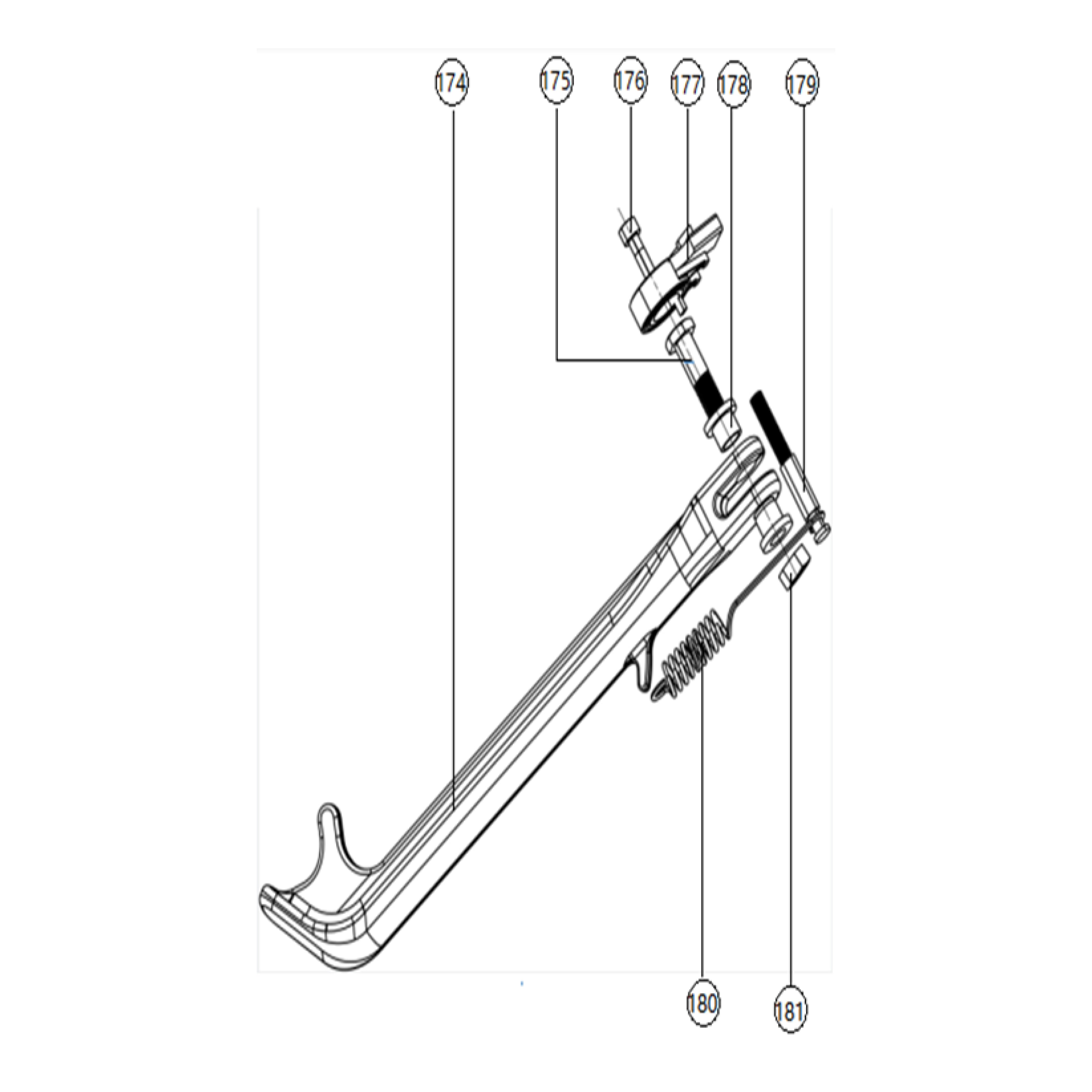 F80 Dirt Bike - Side bracket, Start Switch