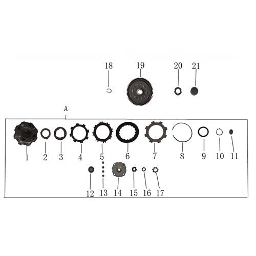 GKD125 CLUTCH ASSY