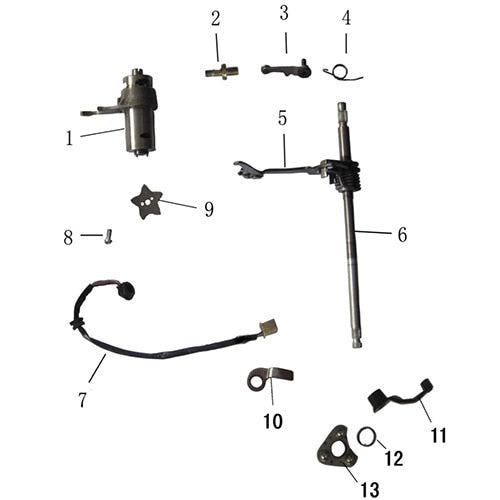 GKD125 GEARSHIFT MECHANISM