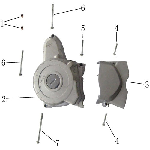 GKD125 LEFT CRANKCASE COVER