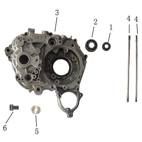 GKD125 RIGHT CRANKCASE