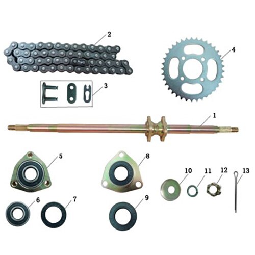 GKD125 Rear Transmission ASSY