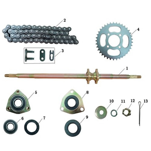 GKD125 Rear Transmission ASSY