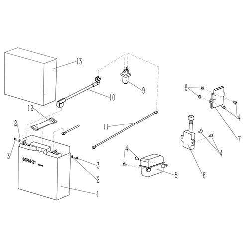 GKD350 Eletrical Parts