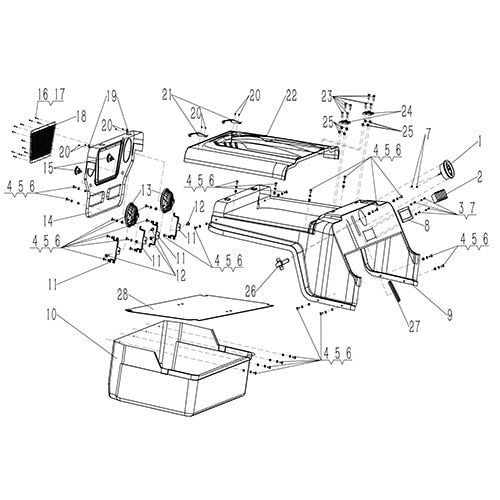 GKD350 Front Plastic Covers