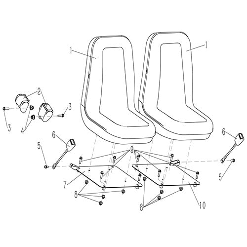 GKD350 Seats and Safty Belts