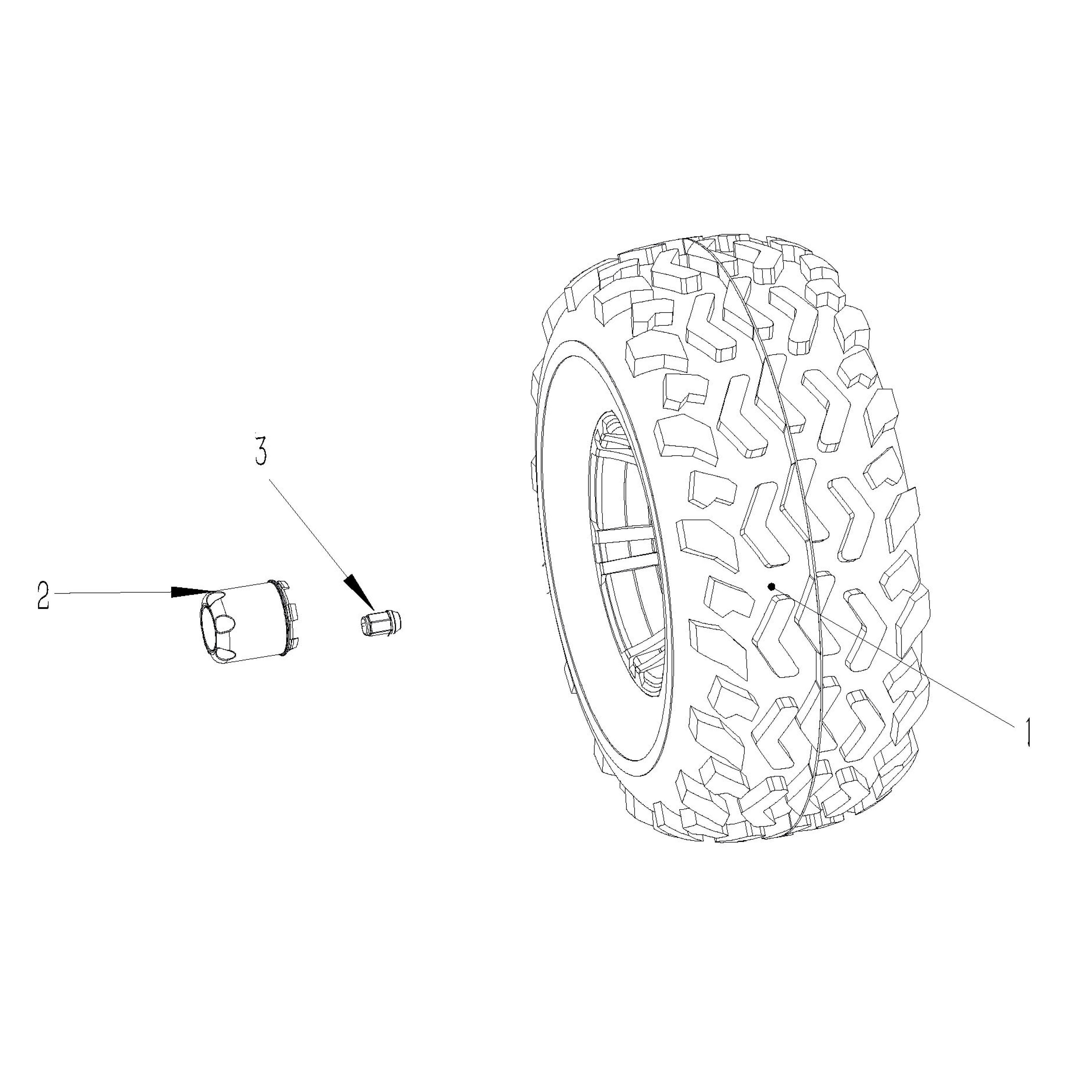 GMF2X Golf Cart Part - Tires