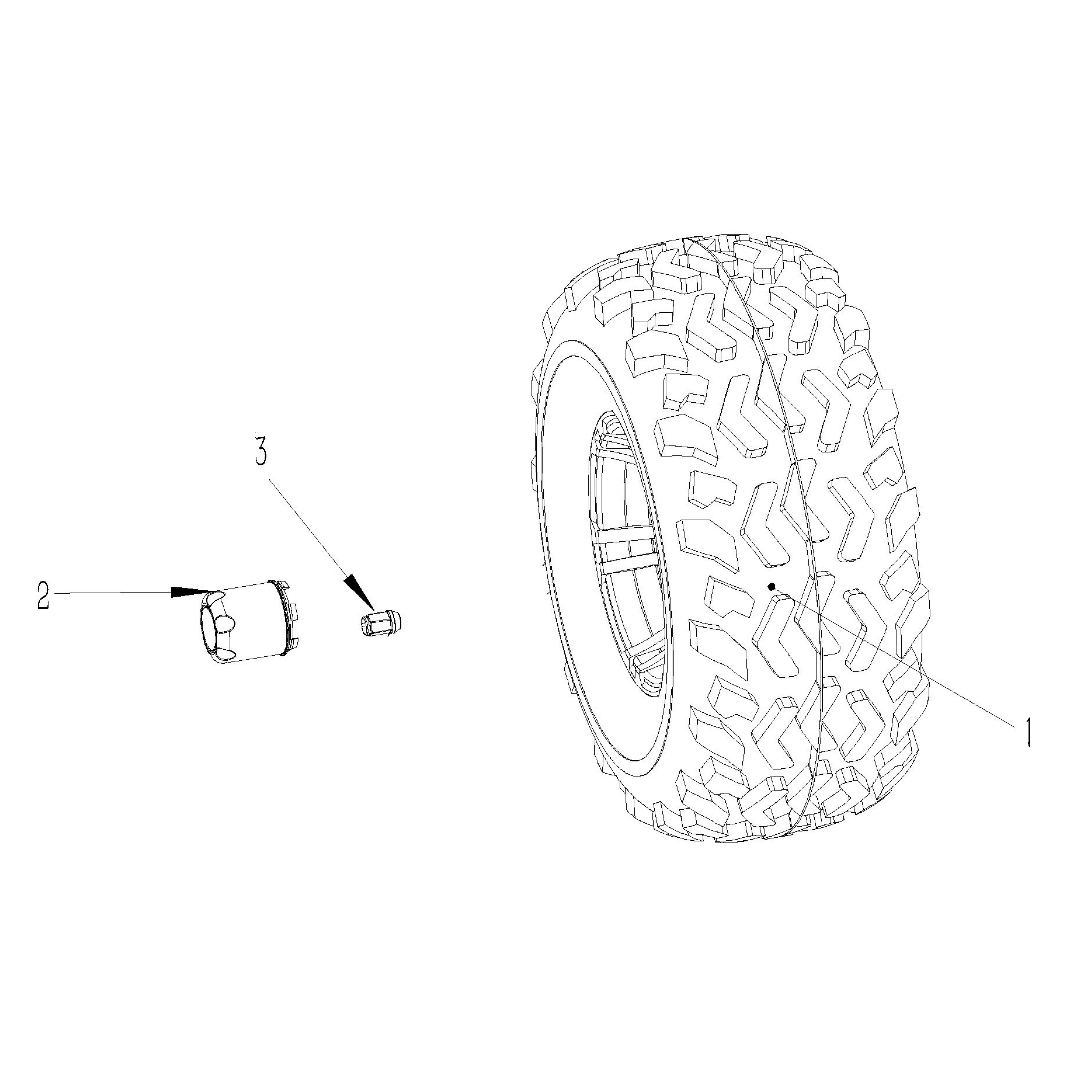 GMF2X Golf Cart Part - Tires