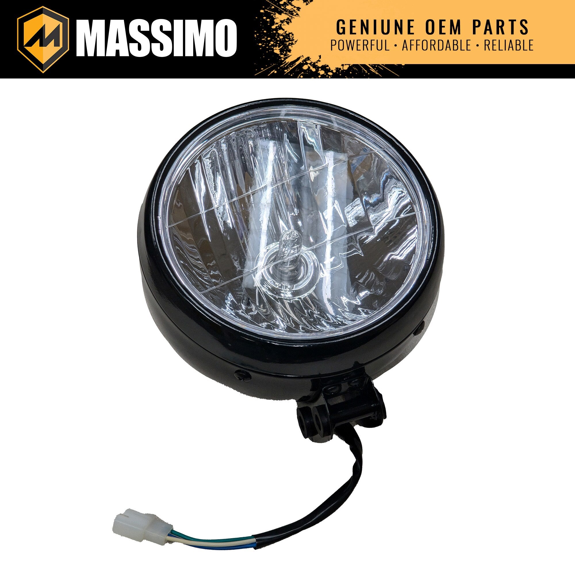 MB200-148 Headlight (Black)