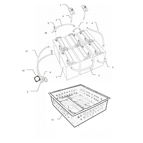 MEV2X 6X8V Battery Setup