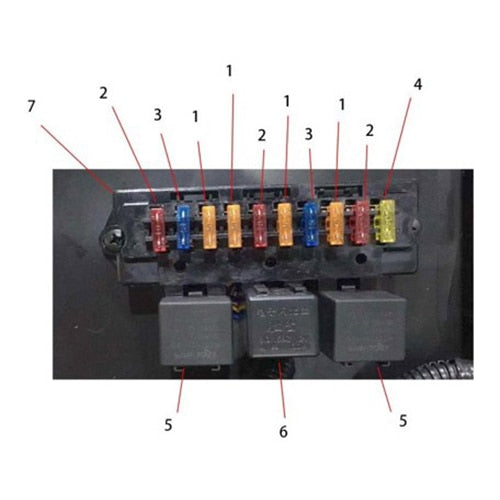 MEV2X Auxiliary relay and Fuse box