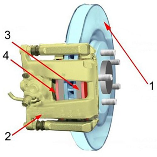 MEV2X Front hydraulic disc brake