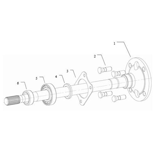 MEV2X Half Axle Assembly