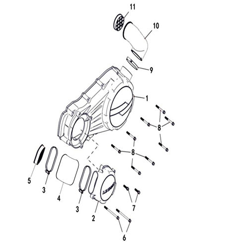 MSA 450 E11  LEFT COVER